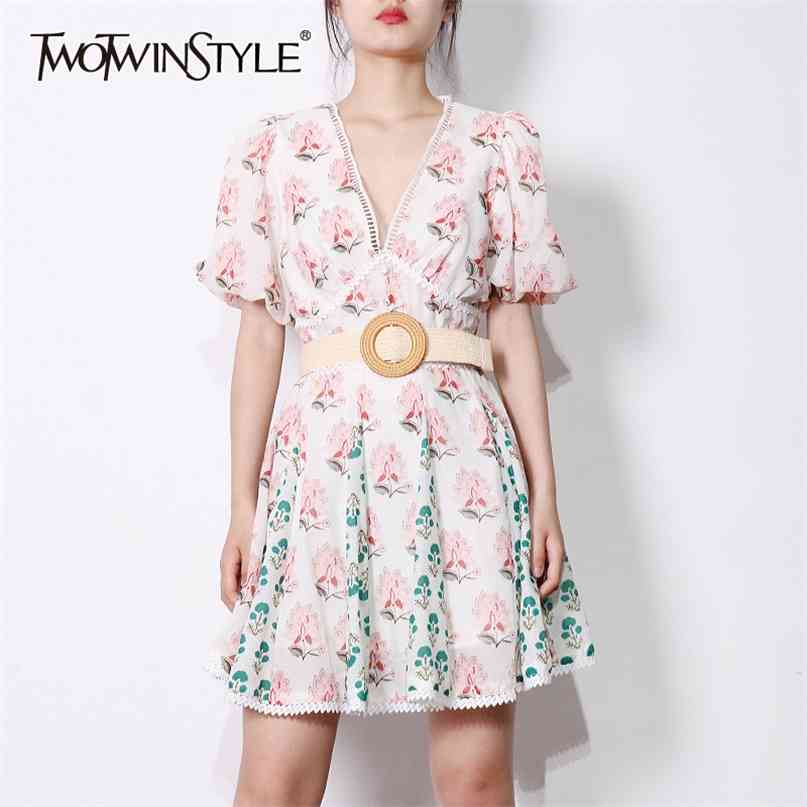 Temperament Print Dress For Women V Neck Short Sleeve High Waist Hollow Out Mini Dresses Female Summer 210520, Pink
Temperament Print Dress For Women V Neck Short Sleeve High Waist Hollow Out Mini Dresses Female Summer 210520, Pink