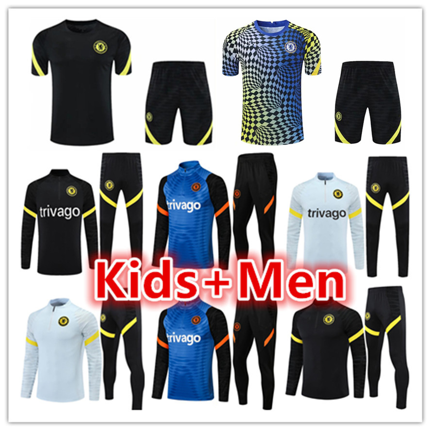 Chelsea mens + kids football tracksuits training suit jerseys sets 2021 2022 men short-sleeved soccer tracksuit jacket jogging kits survetement foot chandal tuta
Chelsea mens + kids football tracksuits training suit jerseys sets 2021 2022 men short-sleeved soccer tracksuit jacket jogging kits survetement foot chandal tuta