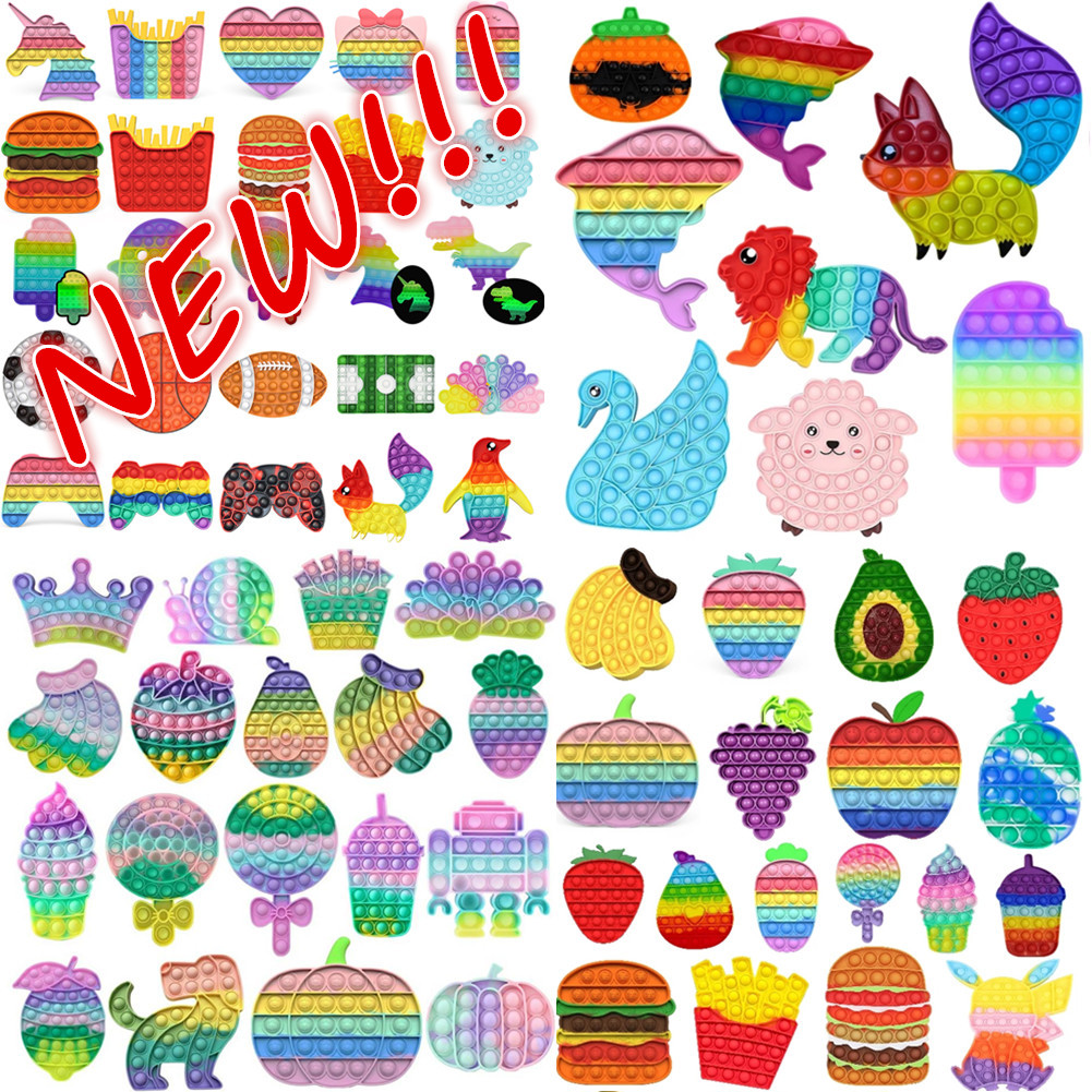 Fashion Rainbow Animal Fidget Toys Sensory Autism Squeeze Stress Reliever Mini Game Simple Dimple Fidget Relax Toy Christmas Simple Dimple Gifts
Fashion Rainbow Animal Fidget Toys Sensory Autism Squeeze Stress Reliever Mini Game Simple Dimple Fidget Relax Toy Christmas Simple Dimple Gifts
