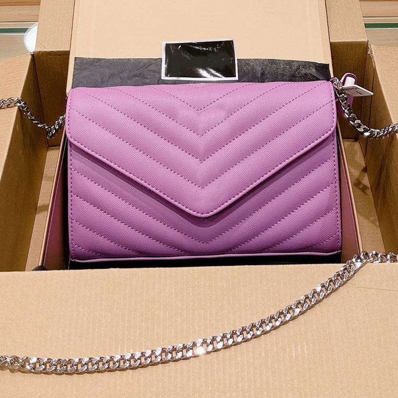 Chain Package Messenger Purse Shoulder Bags Fashion Hasp Caviar Pattern Grain Genuine Leather Plain Interior Zipper Silver Hardware, Green
Chain Package Messenger Purse Shoulder Bags Fashion Hasp Caviar Pattern Grain Genuine Leather Plain Interior Zipper Silver Hardware, Green