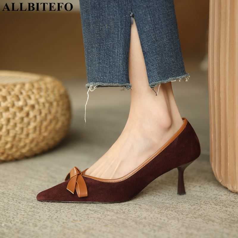 ALLBITEFO fashion retro genuine leather bowtie sexy high heels wedding women shoes women heels shoes autumn high heel shoes 210611, As picture
ALLBITEFO fashion retro genuine leather bowtie sexy high heels wedding women shoes women heels shoes autumn high heel shoes 210611, As picture