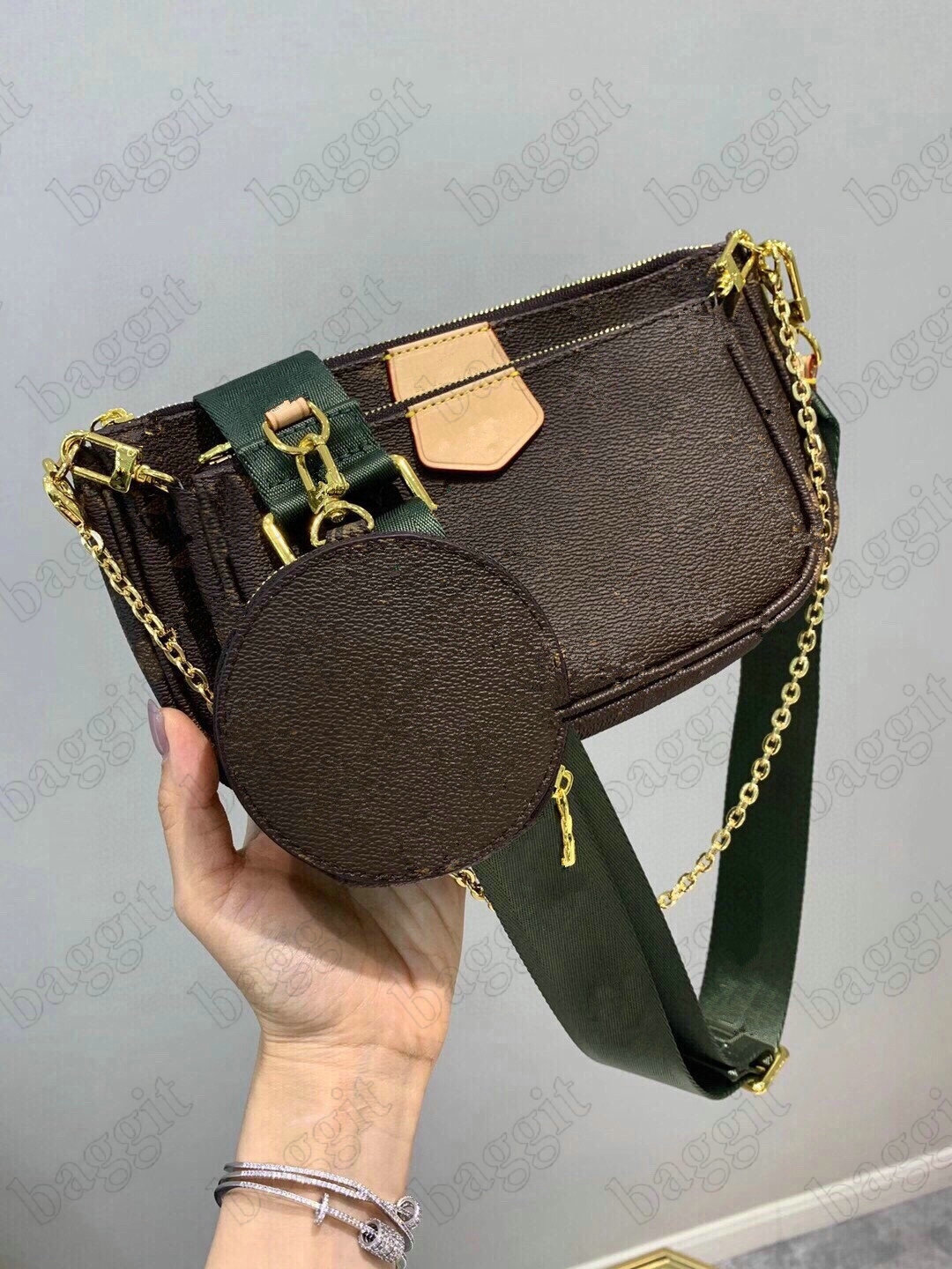 Multi Pochette Accessoires Womens Designer Bag Hybrid Cross-body 3pc/sets Mini Handbag Round Coin Purse Wallet M44840 M44813, For different fees;no bag
Multi Pochette Accessoires Womens Designer Bag Hybrid Cross-body 3pc/sets Mini Handbag Round Coin Purse Wallet M44840 M44813, For different fees;no bag