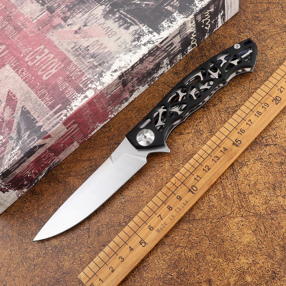 New outdoor portable 8Cr13Mov blade G10 + steel handle camping tactics hunting self-defense fruit EDC tool pocket folding knife
New outdoor portable 8Cr13Mov blade G10 + steel handle camping tactics hunting self-defense fruit EDC tool pocket folding knife