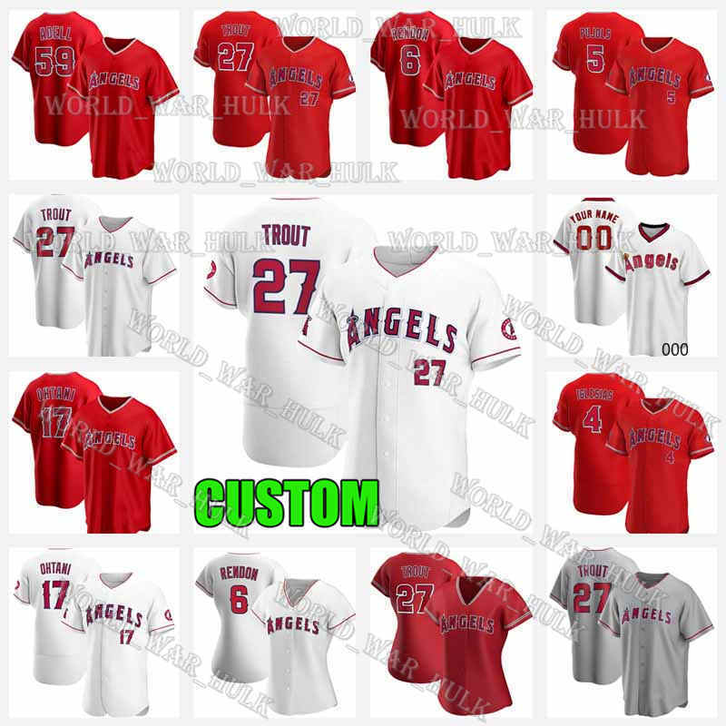 Mike Trout 27 Jersey Angels Shohei Ohtani Los 59 Jo Adell Angeles Anthony Rendon 4 Jose Iglesias 32 Raisel 5 Albert Pujols Jerseys Custom, Gray
Mike Trout 27 Jersey Angels Shohei Ohtani Los 59 Jo Adell Angeles Anthony Rendon 4 Jose Iglesias 32 Raisel 5 Albert Pujols Jerseys Custom, Gray