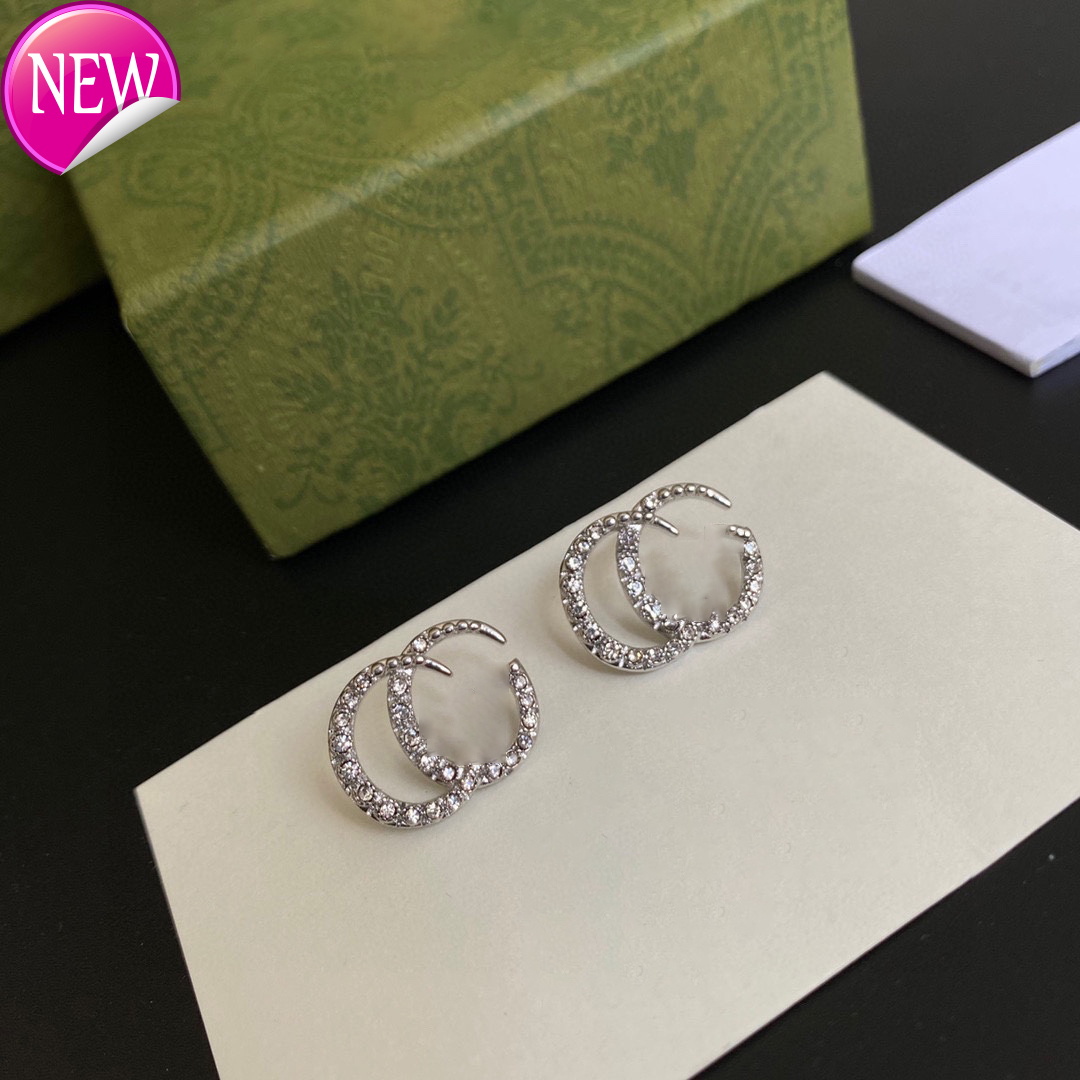 luxury Designer women Stud female jewelry double g earrings Silver color, Golden;silver
luxury Designer women Stud female jewelry double g earrings Silver color, Golden;silver