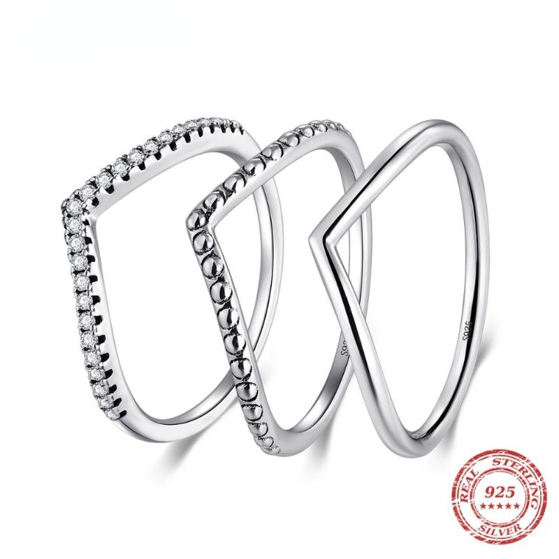 Wedding Rings 3 Style Real 925 Sterling Silver Stackable Simple Ring Clear CZ Fashion Instagram Jewelry For Women Couple Gift, Slivery;golden
Wedding Rings 3 Style Real 925 Sterling Silver Stackable Simple Ring Clear CZ Fashion Instagram Jewelry For Women Couple Gift, Slivery;golden