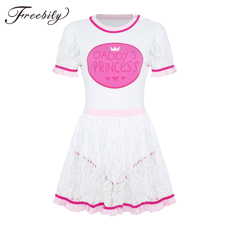 Adult Baby & Diaper Lover Press Crotch Romper ABDL Press Crotch Bodysuit Soft Cotton Baby Girl Romper+Ruffled Lace Skirt, Pink
Adult Baby & Diaper Lover Press Crotch Romper ABDL Press Crotch Bodysuit Soft Cotton Baby Girl Romper+Ruffled Lace Skirt, Pink