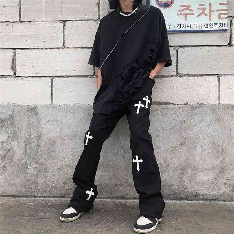 hiphop brand printed cross overalls casual loose retro high waist trousers streetwear gothic pants for men and women 210716
hiphop brand printed cross overalls casual loose retro high waist trousers streetwear gothic pants for men and women 210716