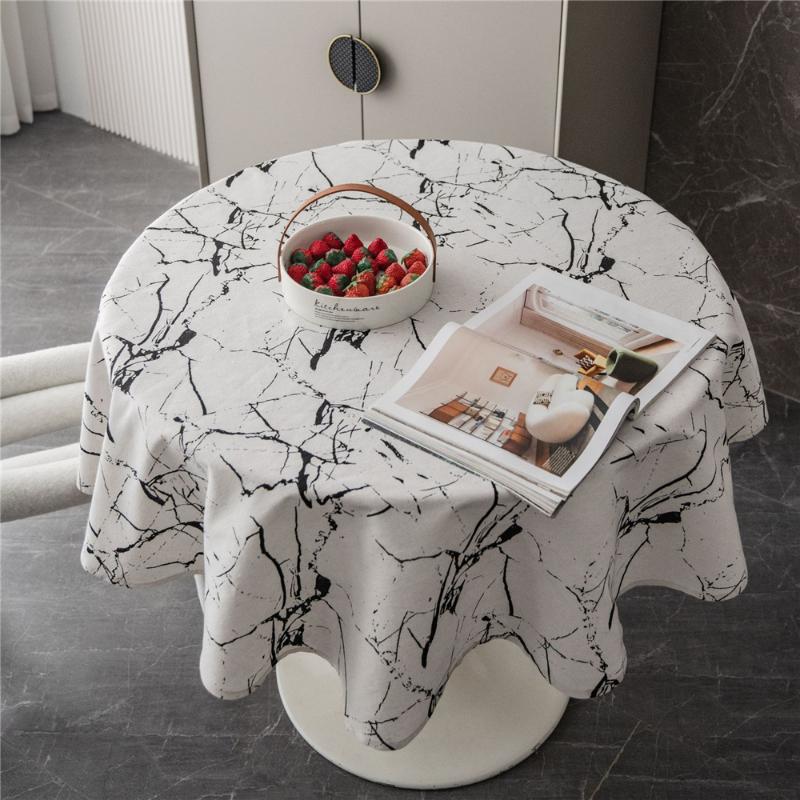 Table Cloth Cilected Black/White Marbled Round Tablecloth 150Cm Ethnic Simple Cotton And Linen Home Decoration Cover
Table Cloth Cilected Black/White Marbled Round Tablecloth 150Cm Ethnic Simple Cotton And Linen Home Decoration Cover