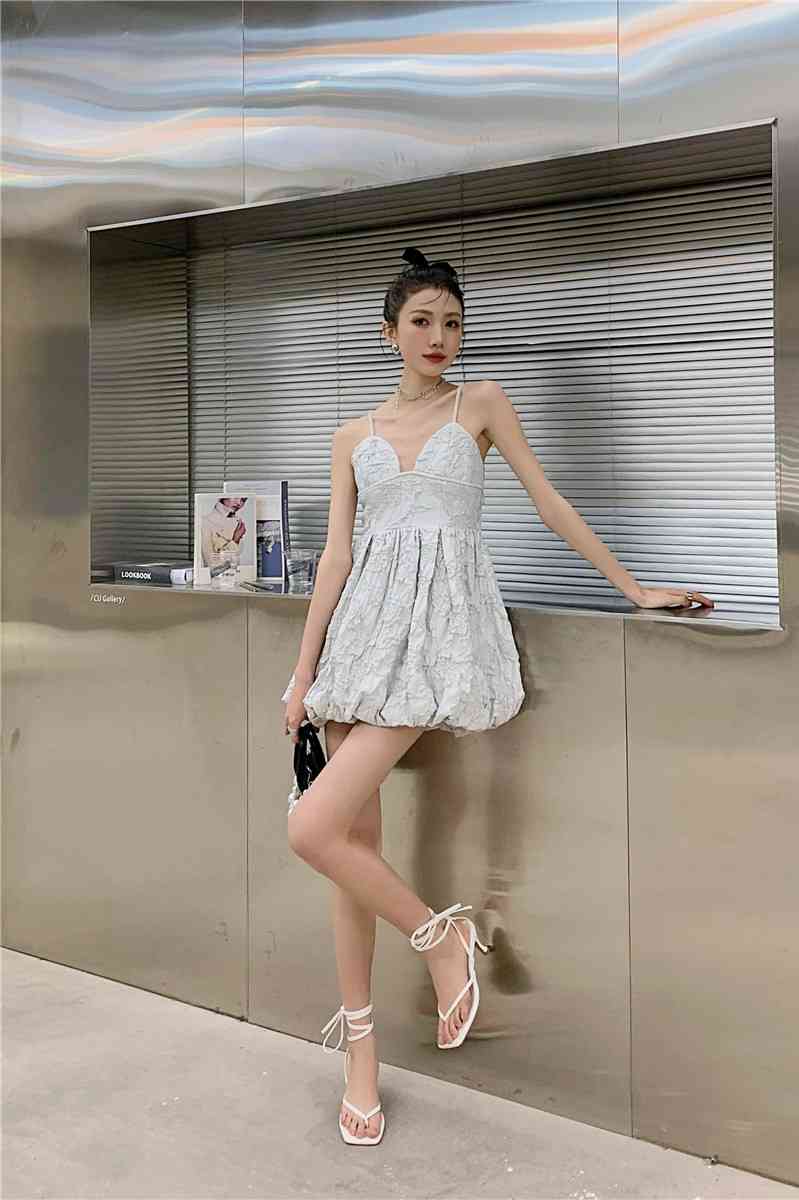 Ice Blue Texture Slip Dress For Women Summer Tunic Party Evening Mini Spaghetti Strap Cami Dresses Ruched Elegant 210427