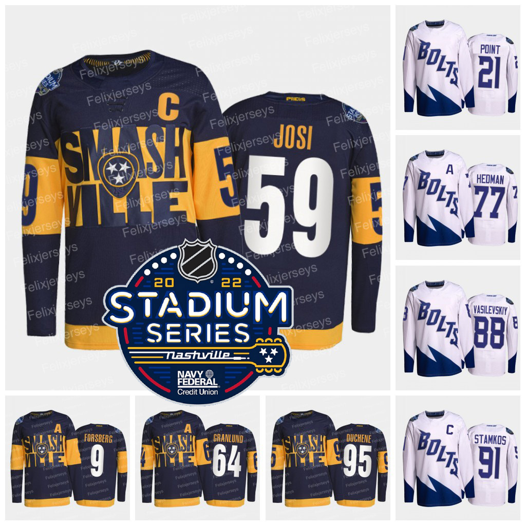 Roman Josi 2022 Stadium Series Jersey Brayden Point Matt Duchene Steven Stamkos Filip Forsberg Vasilevskiy Mikael Granlund Nikita Kucherov Victor Hedman Johansen, White 2020 all-star game jersey
Roman Josi 2022 Stadium Series Jersey Brayden Point Matt Duchene Steven Stamkos Filip Forsberg Vasilevskiy Mikael Granlund Nikita Kucherov Victor Hedman Johansen, White 2020 all-star game jersey