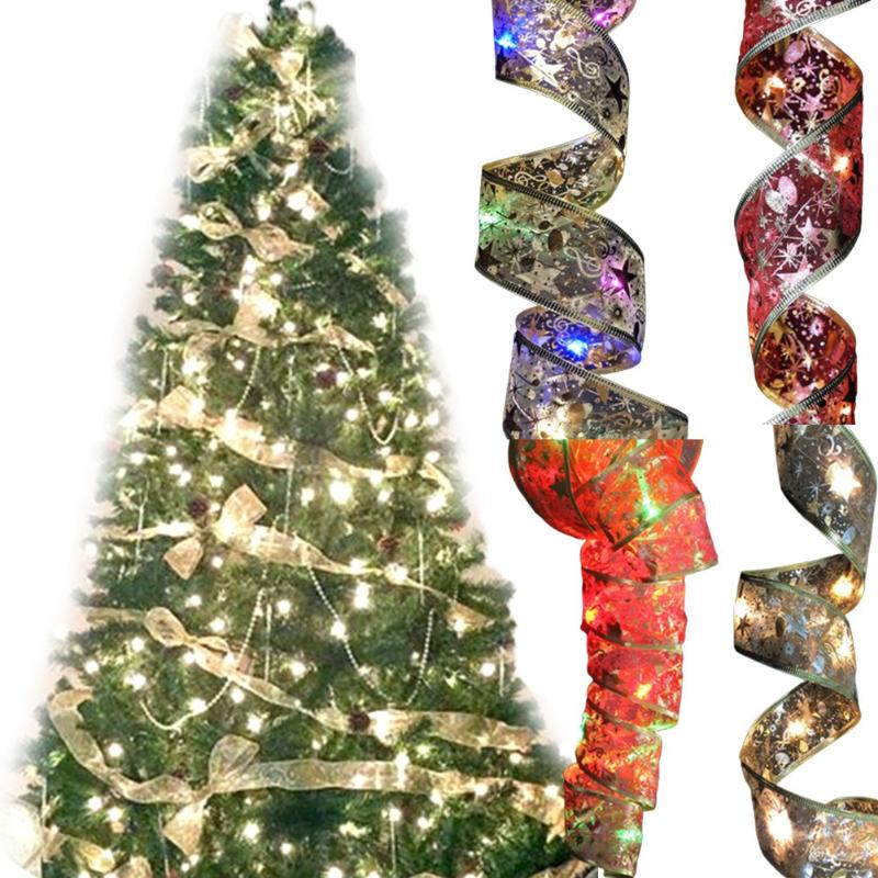 Christmas Decorations 5m LED Ribbon Xmas String Light Tree Top Bow Decor Festive Party Supplies Pendant Drop Ornaments
Christmas Decorations 5m LED Ribbon Xmas String Light Tree Top Bow Decor Festive Party Supplies Pendant Drop Ornaments