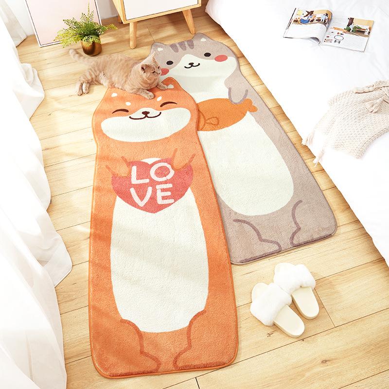 Carpets Cartoon Animal Cat Dog Pattern Long Soft Carpet Home Sofa Side Children Bedroom Anti-slip Lambskin Floor Mat 60x160cm
Carpets Cartoon Animal Cat Dog Pattern Long Soft Carpet Home Sofa Side Children Bedroom Anti-slip Lambskin Floor Mat 60x160cm