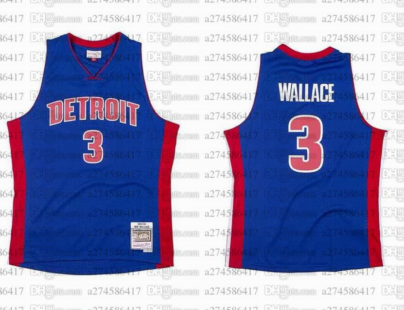 Custom S-6XL Men women youth basketball Jersey Detroit Pistons 3Ben Wallace blue Mitchell & Ness 2003-04 Hardwoods Classics retro Jerseys, Black;red
Custom S-6XL Men women youth basketball Jersey Detroit Pistons 3Ben Wallace blue Mitchell & Ness 2003-04 Hardwoods Classics retro Jerseys, Black;red