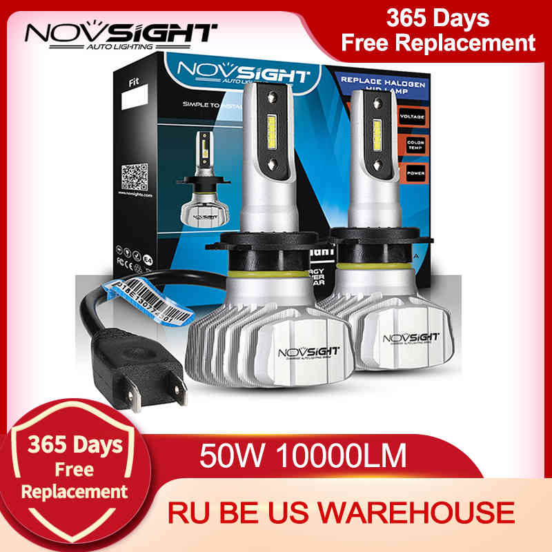 NOVSIGHT Car Headlight H4 Hi/Lo Beam LED H7 H1 H3 H8 H9 H11 H13 9005 9006 9007 50W 10000lm 6500K Auto Headlamp Fog Light Bulbs 210429
NOVSIGHT Car Headlight H4 Hi/Lo Beam LED H7 H1 H3 H8 H9 H11 H13 9005 9006 9007 50W 10000lm 6500K Auto Headlamp Fog Light Bulbs 210429