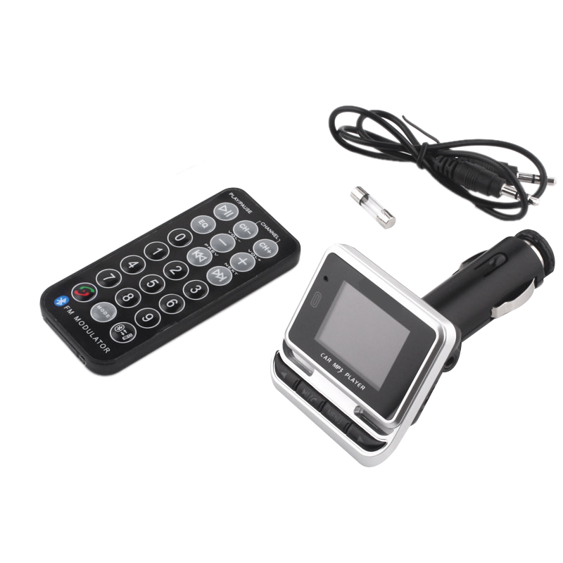Bluetooth Car Mp3 Player Wireless Fm Transmitter Lcd Screen Auto Kit Support Tf Card
