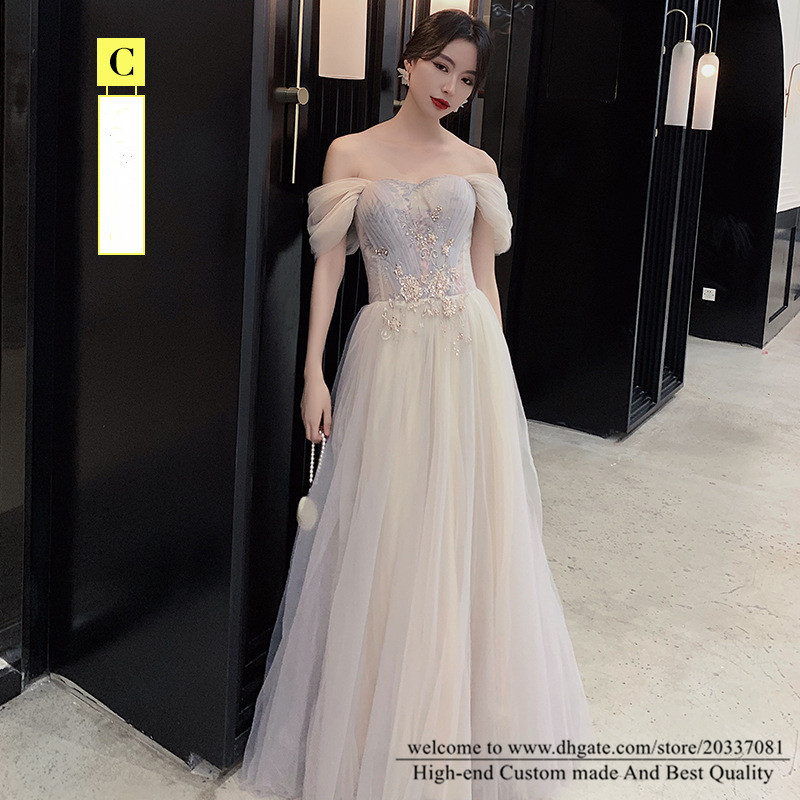 Sweety Sexy Sweetheart Appliques A-Line Formal Evening Dresses 2021 Tulle Cocktail Prom Party Gowns E16