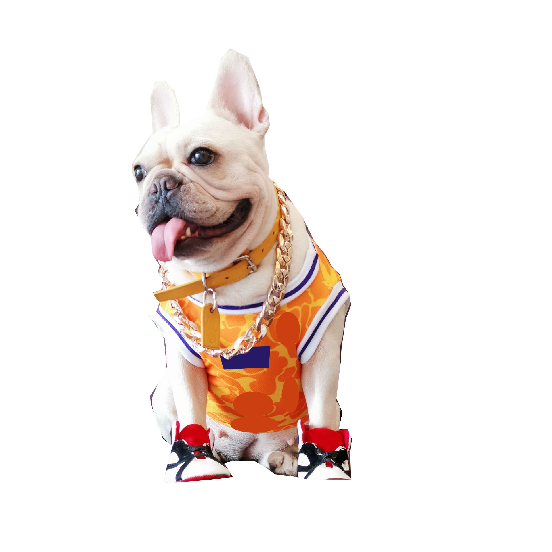 

Trendy Dogs T Shirt Vest Outdoor Sport Sweatshirts Dog Apparel Bulldog Bichon Teddy Puppy Clothes Jersey, As pic