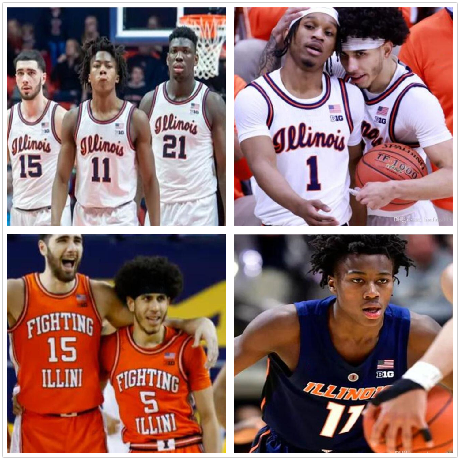 NCAA Illinois Fighting Illini 11 Ayo Dosunmu College Basketball Jersey Andres Feliz Tevian Jones Zach Griffith Trent Frazier mens women yout, Black
NCAA Illinois Fighting Illini 11 Ayo Dosunmu College Basketball Jersey Andres Feliz Tevian Jones Zach Griffith Trent Frazier mens women yout, Black