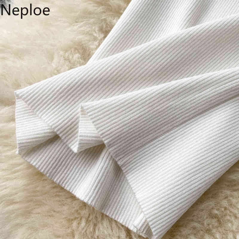 Neploe Contrast Color Summer Dress Knitted Fashion Bodycon Dresses Women Knitting Korean Sexy Stretch High Waist Vestidos 210423