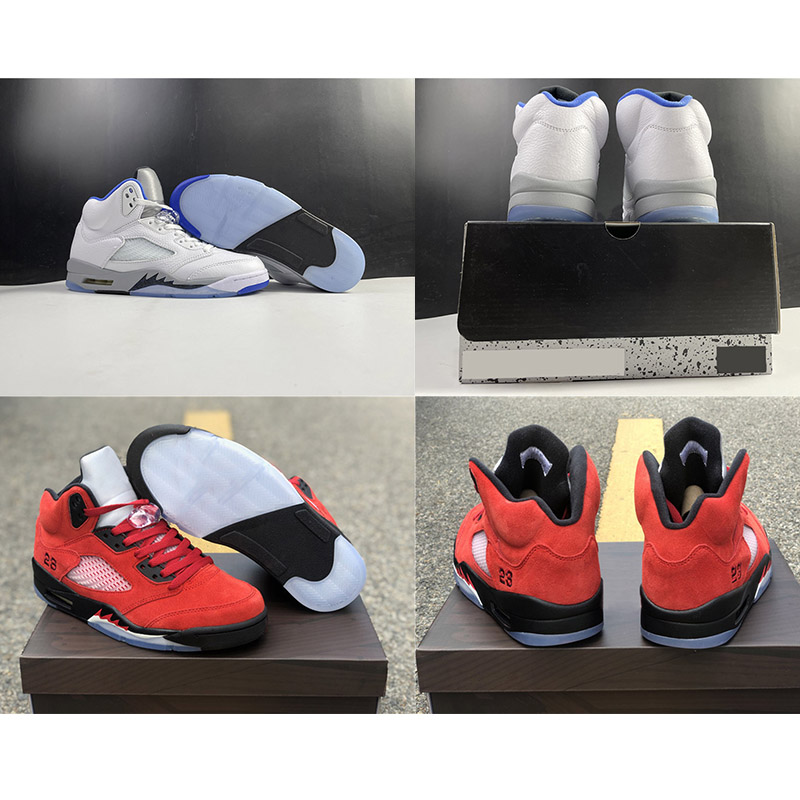Excellent 5 Raging Bull Varsity Red Men Athletic Shoes Stealth 2.0 White Hyper Royal Mens Sports Sneaker Trainers