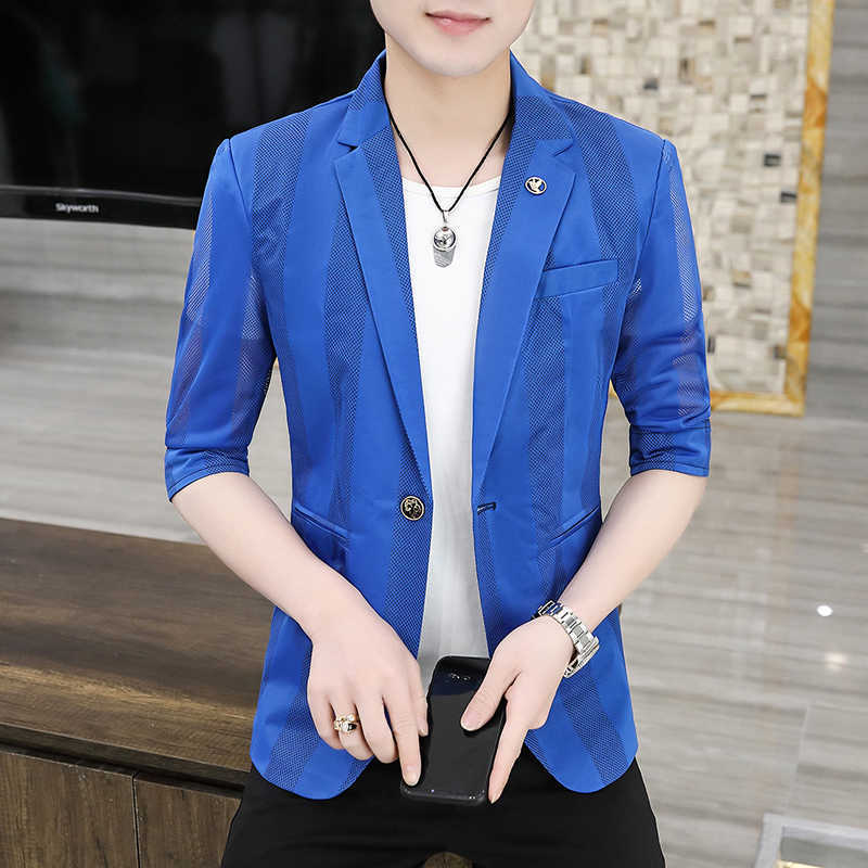 Summer Hollow Men Blazers Solid Color Wedding Business Dress Coat Thin Breathable Singer Stage Casual Suit Jacket Costume Homme 210527, Orange
Summer Hollow Men Blazers Solid Color Wedding Business Dress Coat Thin Breathable Singer Stage Casual Suit Jacket Costume Homme 210527, Orange