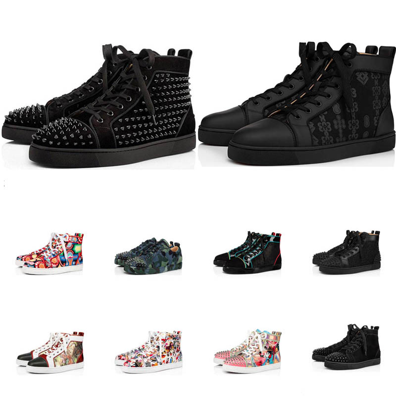 fashion red bottoms casual shoes men women sneakers designer high low top Black White Camo Glitter leather suede mens womens spikes outdoor sports trainers eur 36-47, Color 16
fashion red bottoms casual shoes men women sneakers designer high low top Black White Camo Glitter leather suede mens womens spikes outdoor sports trainers eur 36-47, Color 16