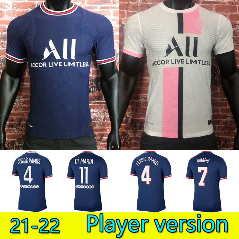 Player version Fans Paris Soccer Jersey Home Away 21/22 Sergio Ramos MBAPPE NEYMAR JR 2021 2022 KEAN MARQUINHOS KIMPEMBE VERRATTI DI MARIA football Shirt uniforms
Player version Fans Paris Soccer Jersey Home Away 21/22 Sergio Ramos MBAPPE NEYMAR JR 2021 2022 KEAN MARQUINHOS KIMPEMBE VERRATTI DI MARIA football Shirt uniforms