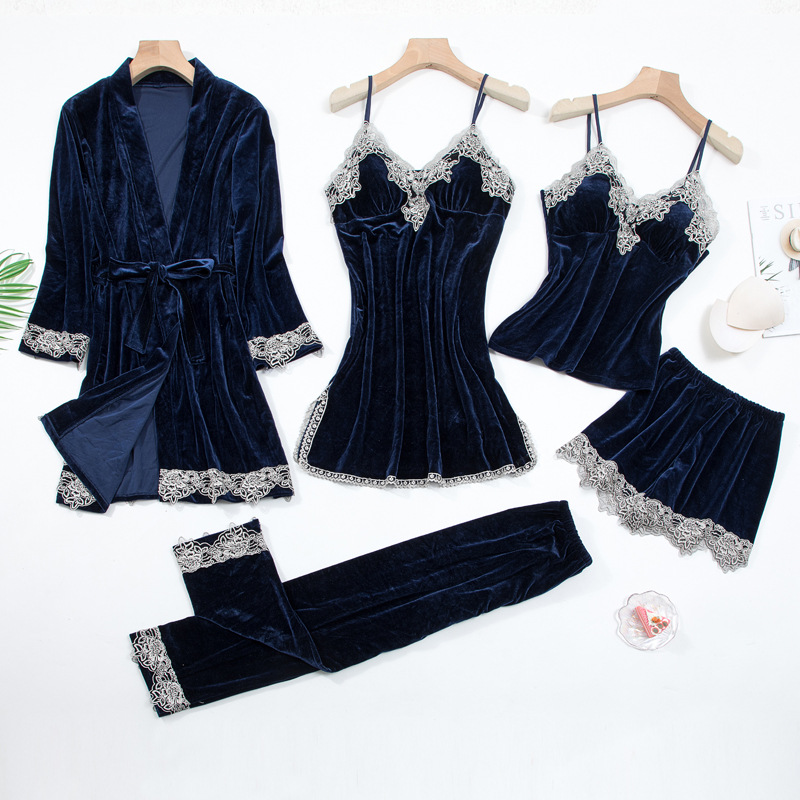 2021lace nightwear pajamas suit intimate lingerie women velour sleep set kimono robe velvet soft homewear sleepwear, Black;red
2021lace nightwear pajamas suit intimate lingerie women velour sleep set kimono robe velvet soft homewear sleepwear, Black;red