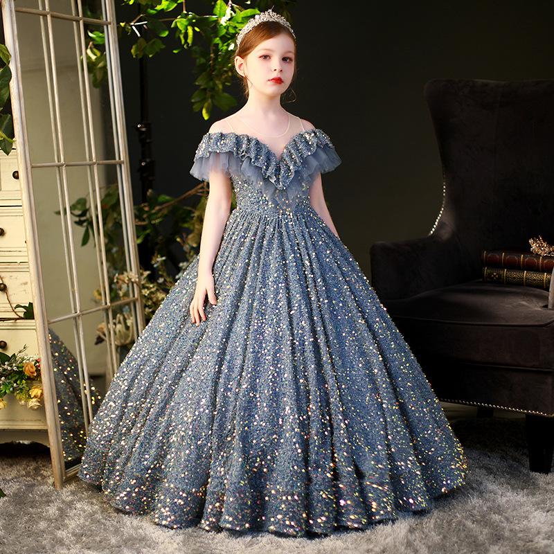 Girl's Dresses 2-12T Kids For Party Wedding Dress Sequins Children Pageant GownTulle Princess Girls Toddler Girl Clothing, As picture
Girl's Dresses 2-12T Kids For Party Wedding Dress Sequins Children Pageant GownTulle Princess Girls Toddler Girl Clothing, As picture