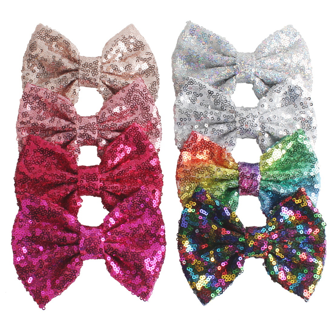 Sequin Hair Bow Clips 5Inch Large Big Sparkly Glitter Reversbile Sequined rainbow Bows Alligator Hairs barrettes Accessories for Baby Girls Toddlers Kids Chidlren, As picture
Sequin Hair Bow Clips 5Inch Large Big Sparkly Glitter Reversbile Sequined rainbow Bows Alligator Hairs barrettes Accessories for Baby Girls Toddlers Kids Chidlren, As picture
