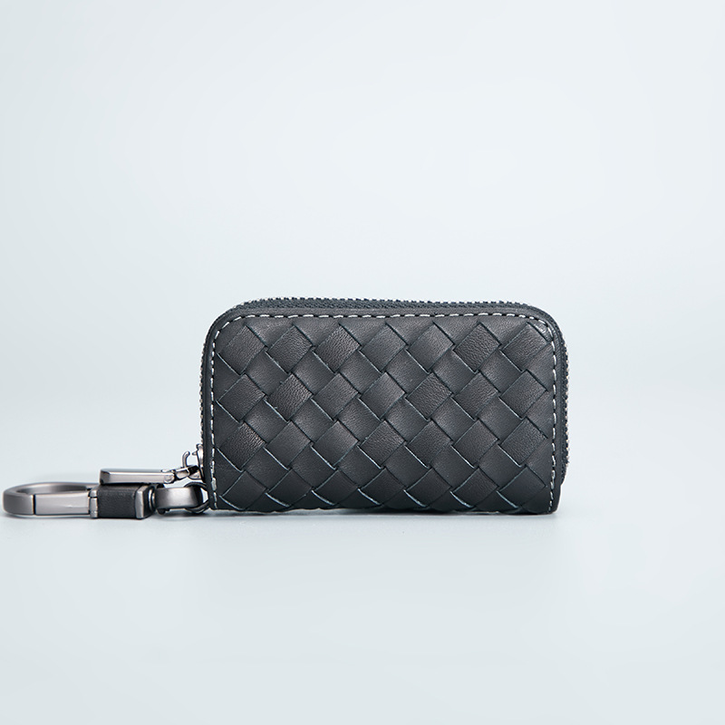 Genuine Leather Car Key Men Women Wallets Zipper Keys Case Bag Men Card Money Holder Business Housekeeper Keychain Cover
