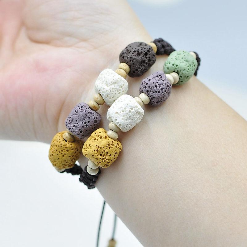 Beaded, Strands YYS009 Color Lava Stone Fashion Strand Bracelets For Women Natural Unisex Bracelet Gift Vintage Casual Handmade Energy, Black
Beaded, Strands YYS009 Color Lava Stone Fashion Strand Bracelets For Women Natural Unisex Bracelet Gift Vintage Casual Handmade Energy, Black