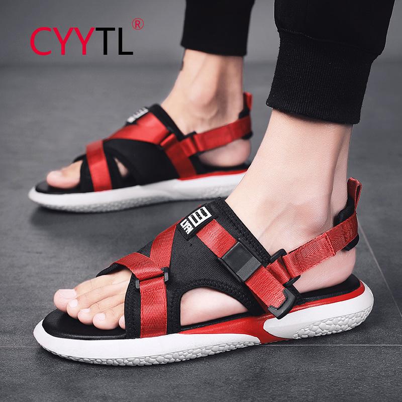 Sandals CYYTL Adjustable Red Summer Men Fashion Slippers Outdoor Beach Gladiators Flip Flops Casual Roman Shoes 39-44, Black
Sandals CYYTL Adjustable Red Summer Men Fashion Slippers Outdoor Beach Gladiators Flip Flops Casual Roman Shoes 39-44, Black