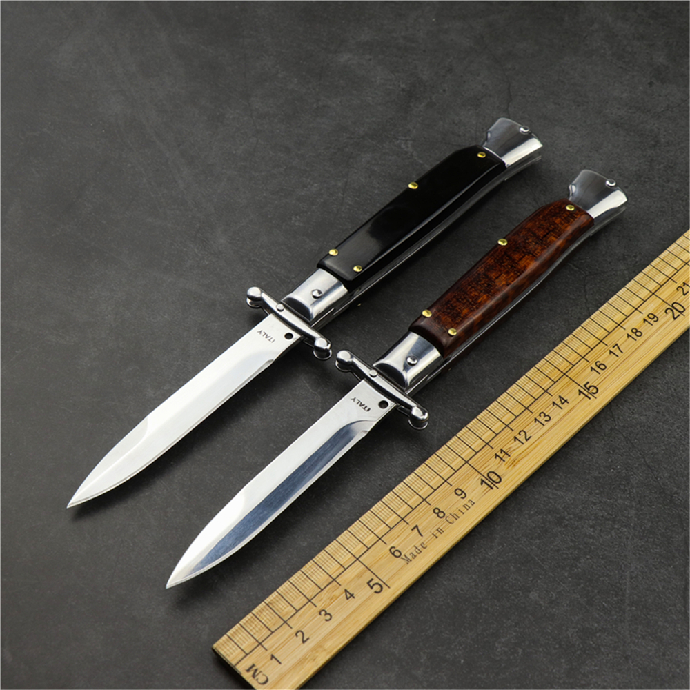 Mafia AKC pocket portabe foding knife 440C bade snake shaped wooden hande tactica combat hunting EDC foding knife
Mafia AKC pocket portabe foding knife 440C bade snake shaped wooden hande tactica combat hunting EDC foding knife