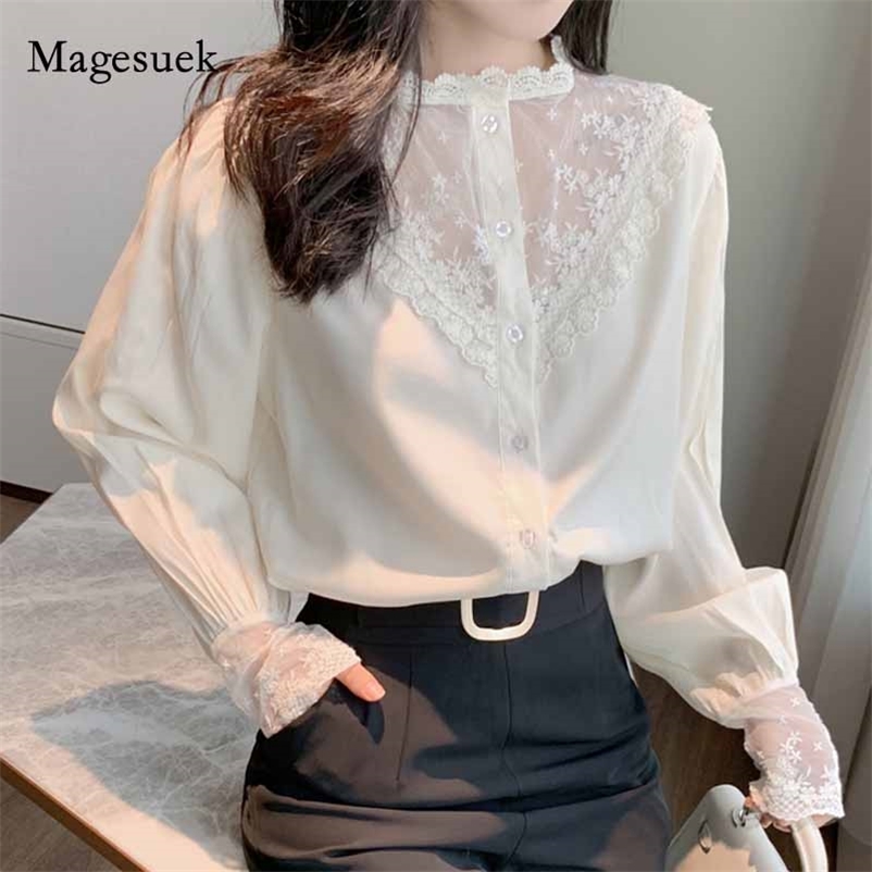 Loose Korean Tops Solid Autumn Long Sleeve Apricot Office Cardigan Chiffon Blouse Women Chic Woman Shirts Lace Shirt 10900 210518
Loose Korean Tops Solid Autumn Long Sleeve Apricot Office Cardigan Chiffon Blouse Women Chic Woman Shirts Lace Shirt 10900 210518