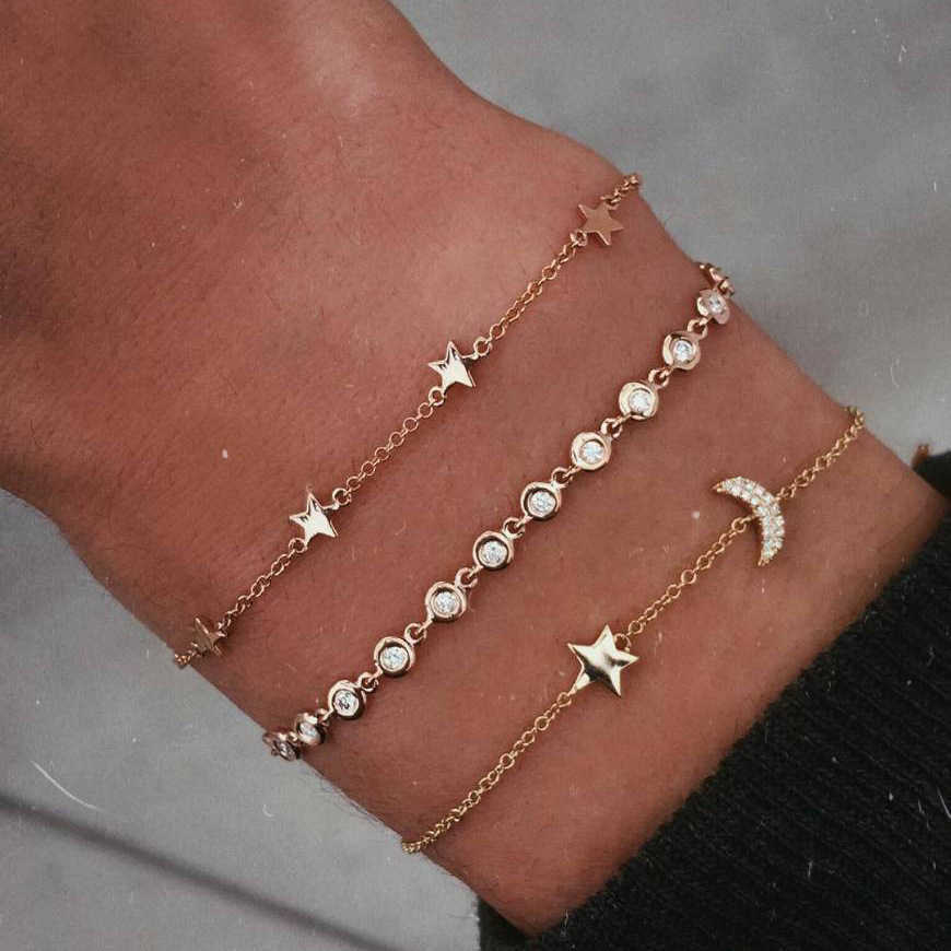 Ywzixln 2021 Boho Engraved Multi-layer Cute Crystal Moon Star Bracelet Accessories Best Gift for Women Wholesale B016 Q0719
Ywzixln 2021 Boho Engraved Multi-layer Cute Crystal Moon Star Bracelet Accessories Best Gift for Women Wholesale B016 Q0719