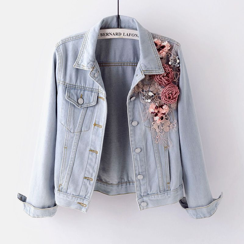 Women' Jackets Women jean jackets short spring flower 3d frizzy sequins unique breasted denim luxury long-sleeved 4ZQD, 1# shoe box
Women' Jackets Women jean jackets short spring flower 3d frizzy sequins unique breasted denim luxury long-sleeved 4ZQD, 1# shoe box