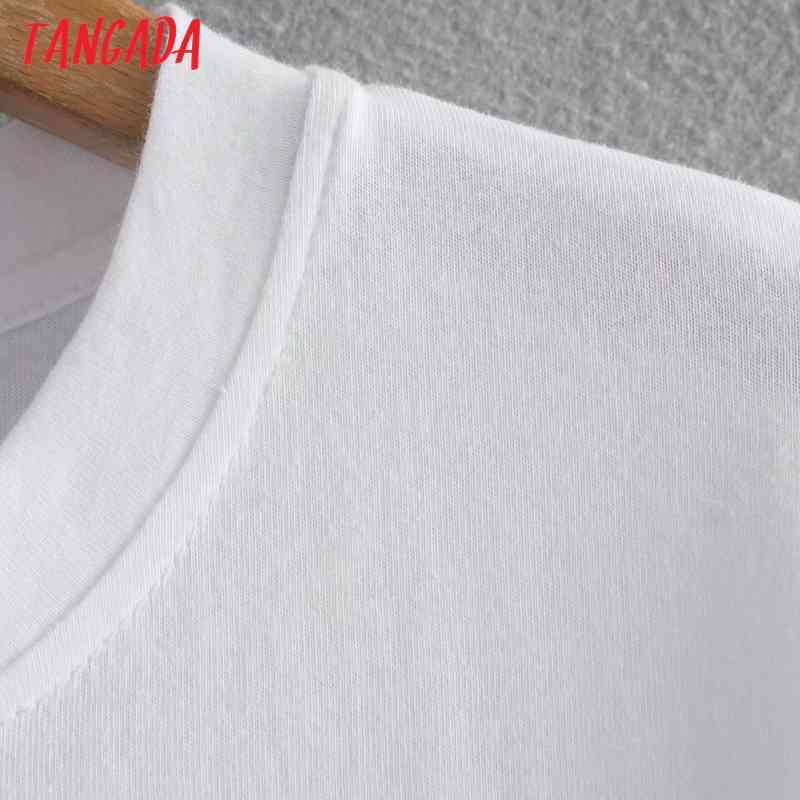 Women Embroidery Cotton T Short Sleeve O Neck Tees Ladies Casual Tee Shirt Street Wear Top 4Y2 210416