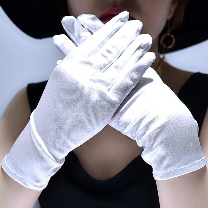 Five Fingers Gloves Fashion Women Short Satin Evening Party Etiquette Black White Red Stretchy Dance Performance Prom Ball
Five Fingers Gloves Fashion Women Short Satin Evening Party Etiquette Black White Red Stretchy Dance Performance Prom Ball