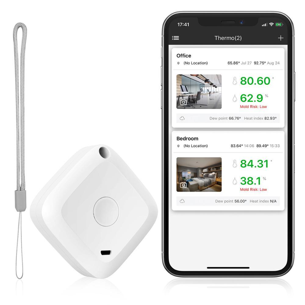 Hygrometer wireless hygrometer digital data recorder c/f outdoors indoor bluetooth humidity meter temperature alarm