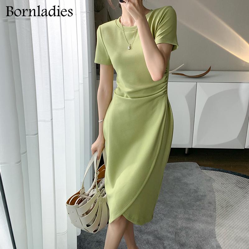 Casual Dresses Bornladies 2021 Summer Short Sleeve Bodycon Green Dress Women Elegant Sexy Fold Slim Waist Mermaid Midi 100% Cotton, Black;gray
Casual Dresses Bornladies 2021 Summer Short Sleeve Bodycon Green Dress Women Elegant Sexy Fold Slim Waist Mermaid Midi 100% Cotton, Black;gray