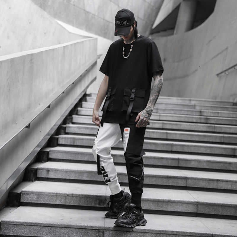 Hybskr Autumn Men's Cargo Pants Casual Woman Harem Pencil Pants Korean Loose Ankle-Length Oversize Fashion Male Trousers 210930