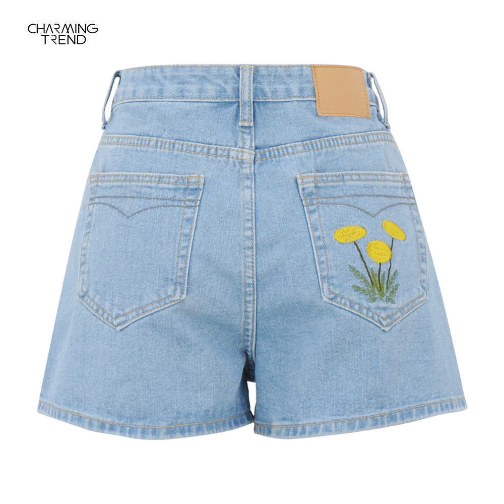 Women Denim Shorts Summer High Waist Jeans Short Pants Fashion Sexy shorts All-Match 210625