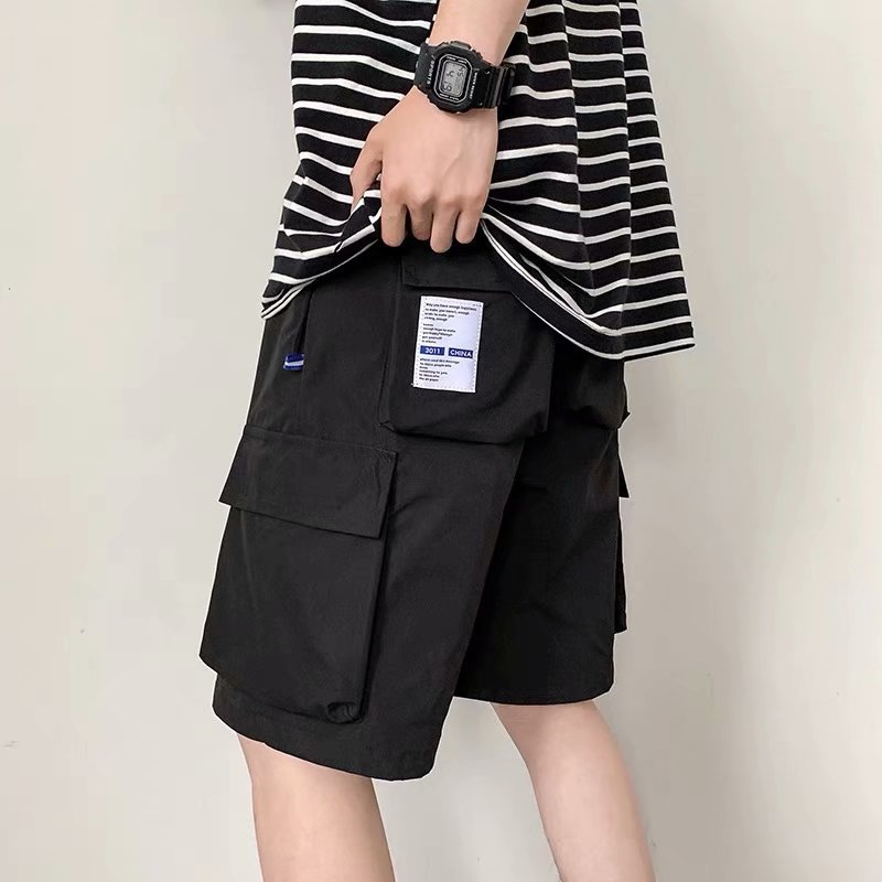 summer overalls shorts men's trend function all-match beach tide brand korean loose skinny handsome casual five-point pants workout, Black
summer overalls shorts men's trend function all-match beach tide brand korean loose skinny handsome casual five-point pants workout, Black