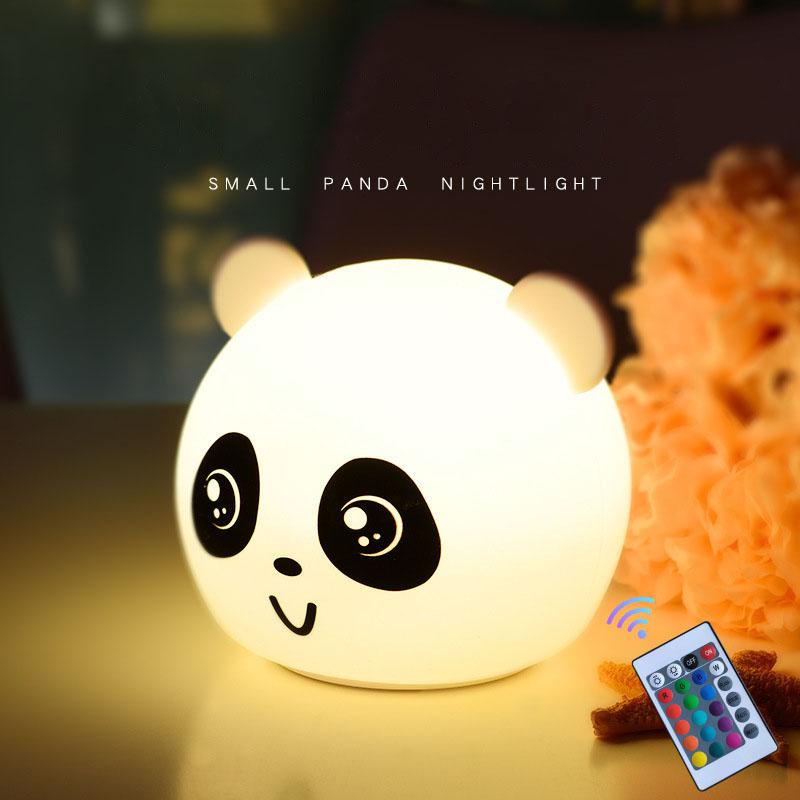 Night Lights Remote Control Creative Gifts 7 Colors USB Silicone Light Home Rechargeable Eye Protection Panda Pat 3D Cartoon Lamp
Night Lights Remote Control Creative Gifts 7 Colors USB Silicone Light Home Rechargeable Eye Protection Panda Pat 3D Cartoon Lamp