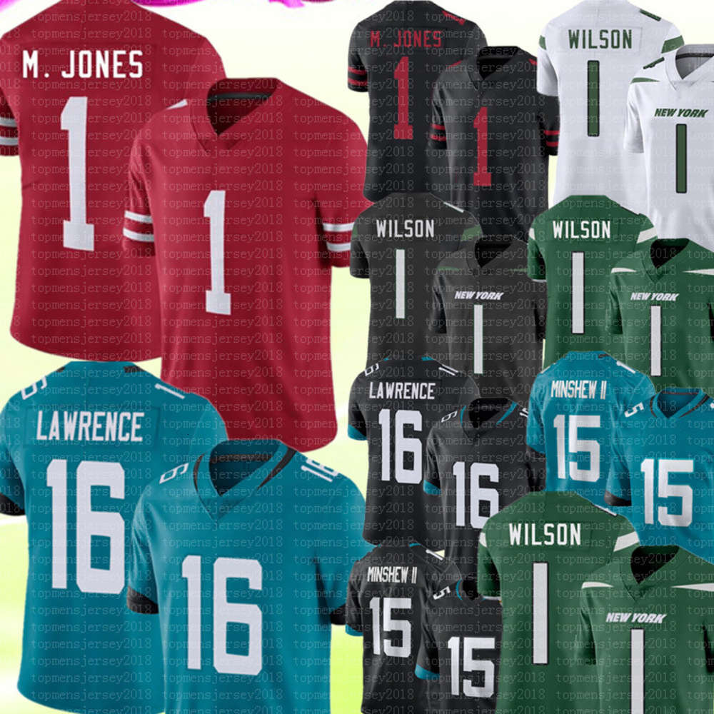 1 Mac Jones 16 Trevor Lawrence Jersey Zach Wilson Jerseys 15 Gardner Minshew II 97 Nick Bosa 85 George Kittle Jimmy Garoppolo Football, Black
1 Mac Jones 16 Trevor Lawrence Jersey Zach Wilson Jerseys 15 Gardner Minshew II 97 Nick Bosa 85 George Kittle Jimmy Garoppolo Football, Black