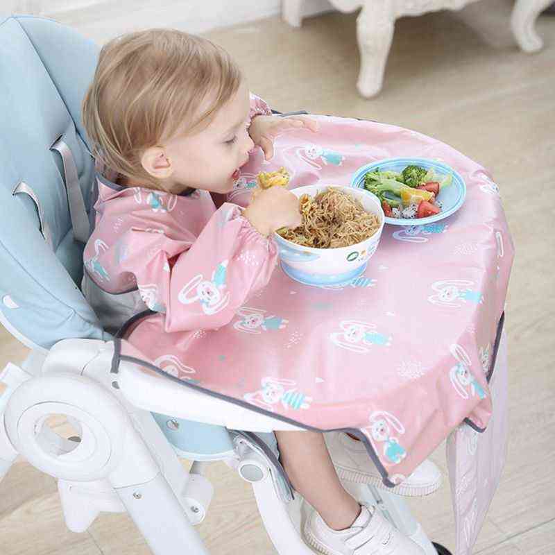High Quality borns Bib Table Cover Baby Dining Chair Gown Waterproof Saliva Towel Burp Apron Food Feeding Accessories 211117