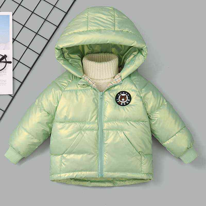 CROAL CHERIE Winter Warm Outerwear jacket For Kids Boys Girls Hooded Warm Outerwear Windbreaker Jacket Baby Kids Clothes 211111