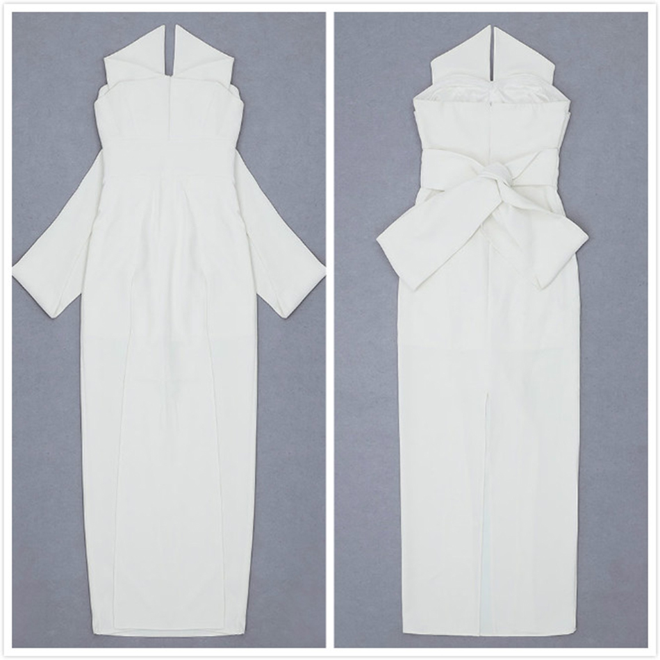 Free Women Runway Long Dress Sexy Strapless Sleeveless Backless Draped Slim Fit Split Club Party Vestido 210524